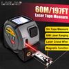 3-In-1 Laser Rangefinder  Tape Measure 60M/  40M/ Handheld Laser Meter Measuring Tool Cross Line Laser Level BUCKLE