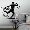 Football player silhouette wall sticker for boys room decor soccer vinyl decal inspirational sports mural