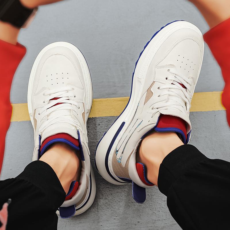 Original Design Board Men's High-Top Breathable Shoes Thick Bottom Casual Sports Sneakers Fashionable Shoes For Male Students