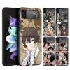 Bungo Stray Dogs Poster Anime Cover Handyhülle Für Samsung Galaxy Z Flip 7 6 5 4 3 5G Flip7 Flip6 Flip5 Flip4 Flip3 Schwarz Fundas