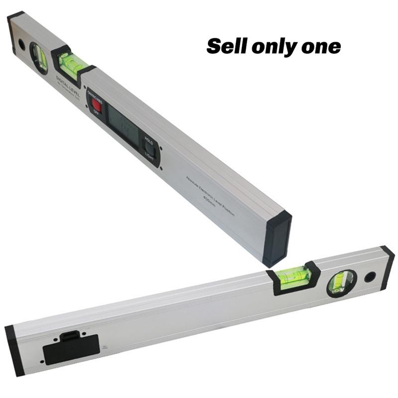 400mm Digital Level Digital Spirit Level and Protractor, Level, Inclinometer Gauges Finder Bubble Base-A33R