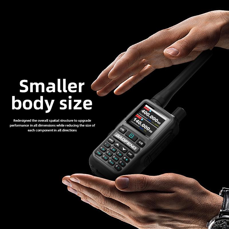 Twin Pack Baofeng UV-5R Mini 5W Radios | Bluetooth Channel Sync + NOAA Storm Reports | Type-C Rechargeable for Emergencies