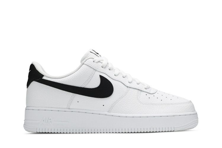 Nike Air Force 1 Low '07 White Black Pebbled Leather