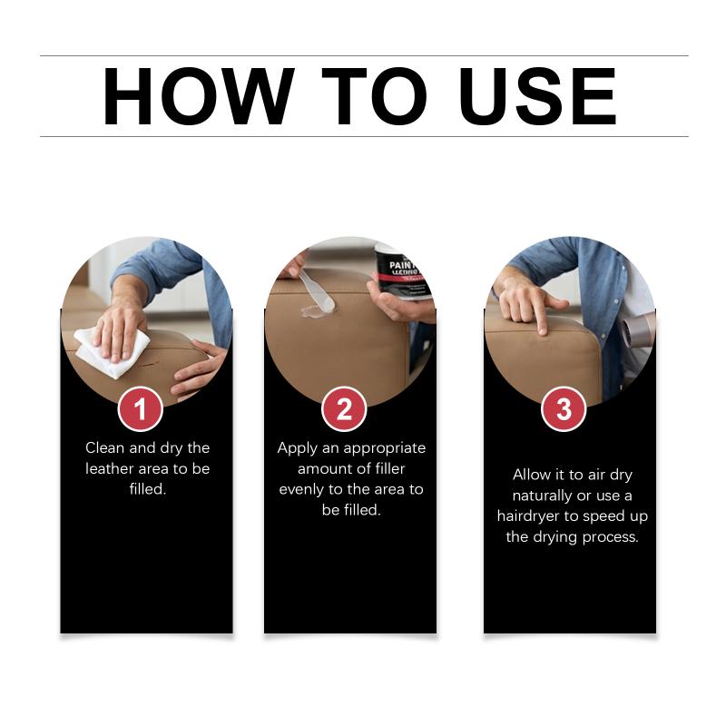 Leather Filler Leather Surface Cleaning, Restoration, Stain Removal, Maintenance, Gloss Enhancement, Daily Home Care