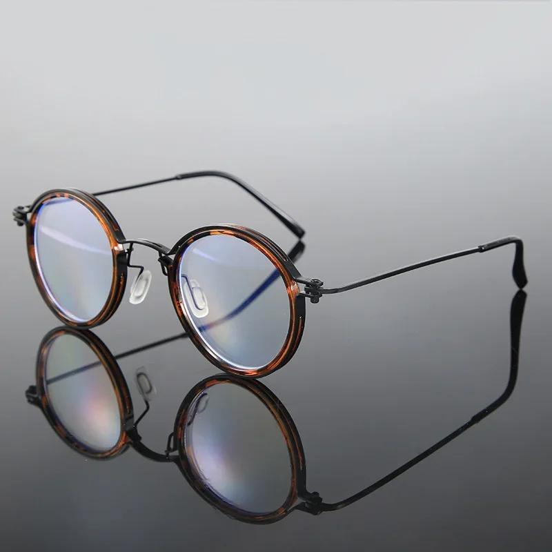 Vintage Anti Blue Light Glasses Óculos Men Luxury Round Frame Clear Lens Blue Light Blocking Men Women Metal Glasses Okulary