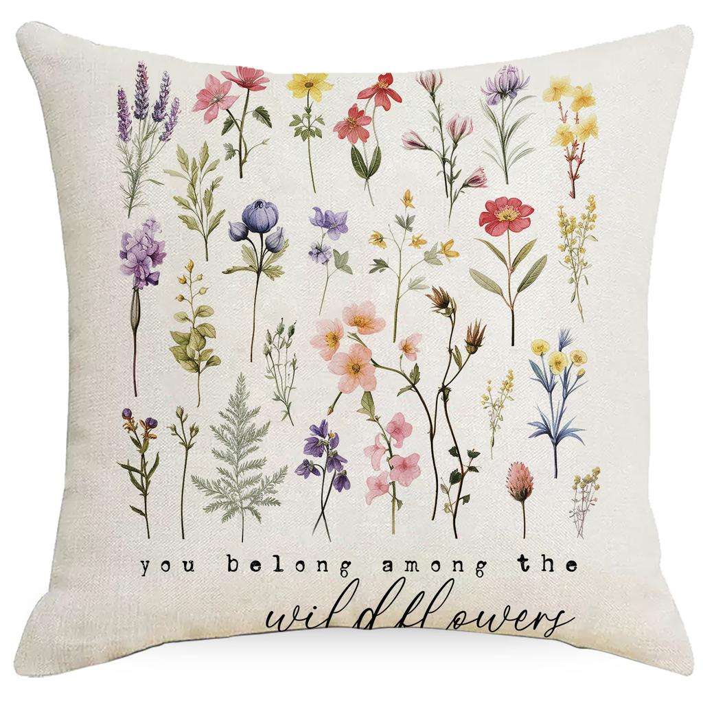 Neuer Vintage Blumenmuster Kissenbezug Wohnzimmer Sofa Kissenbezug