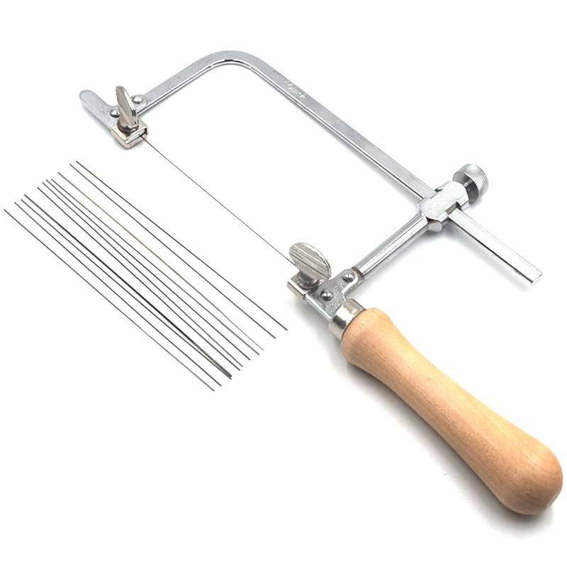 Handmade Mini Jewelry Fret Saw - U-Shaped Wire Saw for DIY Models