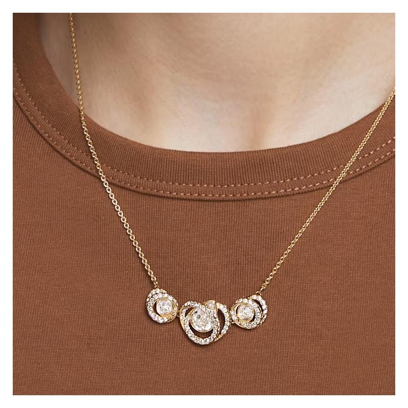 Swarovski Generation Avant-garde Temperament and High-Quality Crystal Necklace Women's Gold 5636586