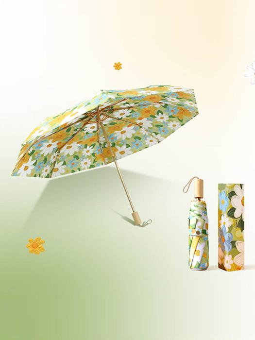 

mybrella Isley Cozy 3-Stage Manual Double-Sided Umbrella / Yellow Daisy (Wood) Yellow Daisy (Wood)