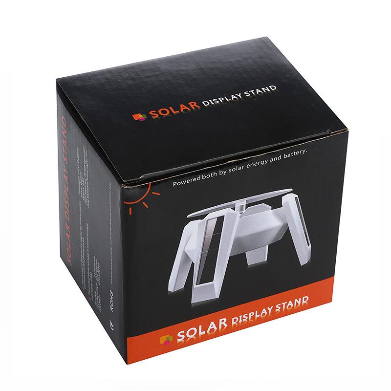 Rotating LED Solar Display Stand for UFO Spaceship Models, Jewelry, and Phone Video Shooting