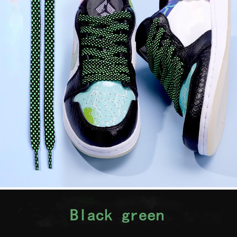 Flat Shoelace Women's Ins Small White Shoes Contrast Color Matching  Laces Rope Flat Personality AF1 Men's Sports 100/120/140CM