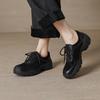 Krazing Pot Suede Round Toe Thick Nottom Lace Up Summer Autumn Leisure Shoes Big Size 42 Women Sneaker