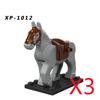 Military Building Blocks Medieval Solider Knights Equipments Mount War-Horse Wolf Flag Vests Shields Fiery Dragon Mini Blocks