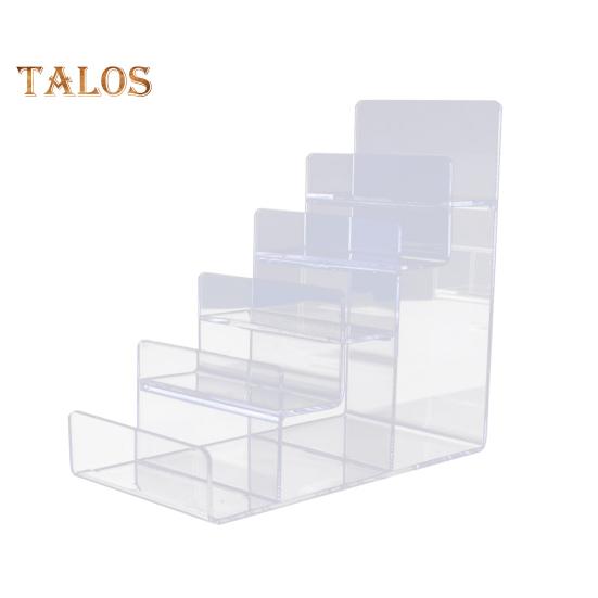 Purse Display Stand Wallet Handbag Organizer Trapezoidal Multi Tiers Jewelry Riser Display Rack Cosmetic Perfume Sunglasses Acrylic Display Shelf