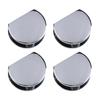 4pcs Glass Clamp Bathroom Mirror Clips Zinc Alloy Clip For 6-12mm Furniture Hardware Glass Shelf Support Brackets Holder