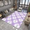 Modern Stylish Carpet With Geometric Line Heart Argyle Tulip Patterns Various Styles Washable Rug For Living Room Decoration