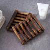 Laundry Natural Storage Tray Kitchen Wooden Soap Dish Draining Rack Soap Container Sponge Holder