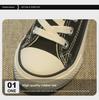 Girls' 2023 Autumn Canvas Shoes - Korean Style, Flat, Casual, Trendy, All-Match, White.