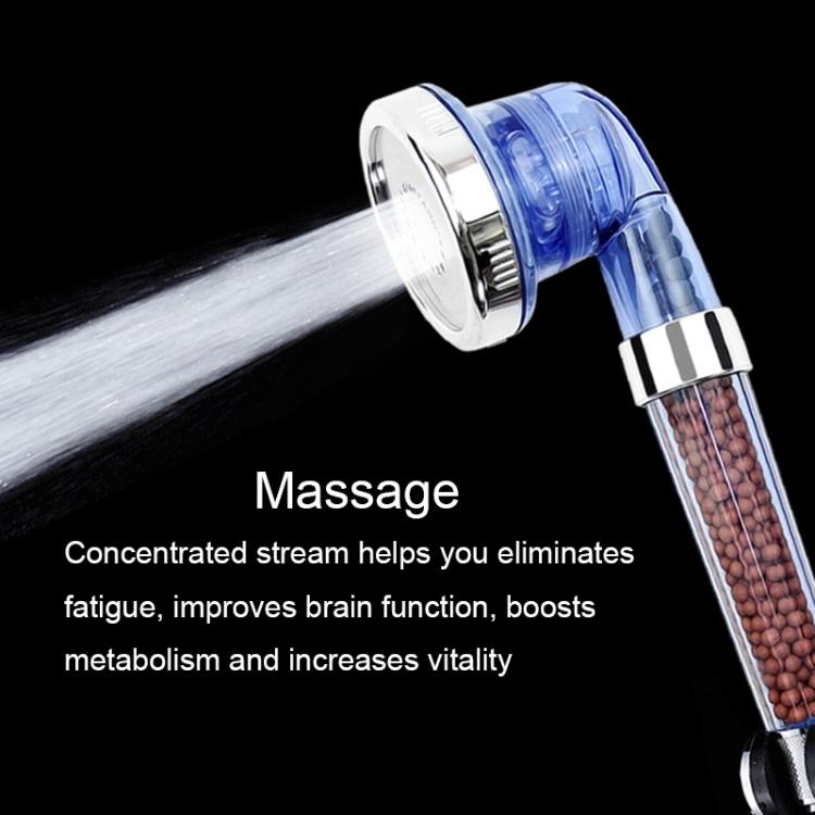 3 Settings Adjustable PC Negative Ions Shower Head, Size: Large, Interface:  2cm