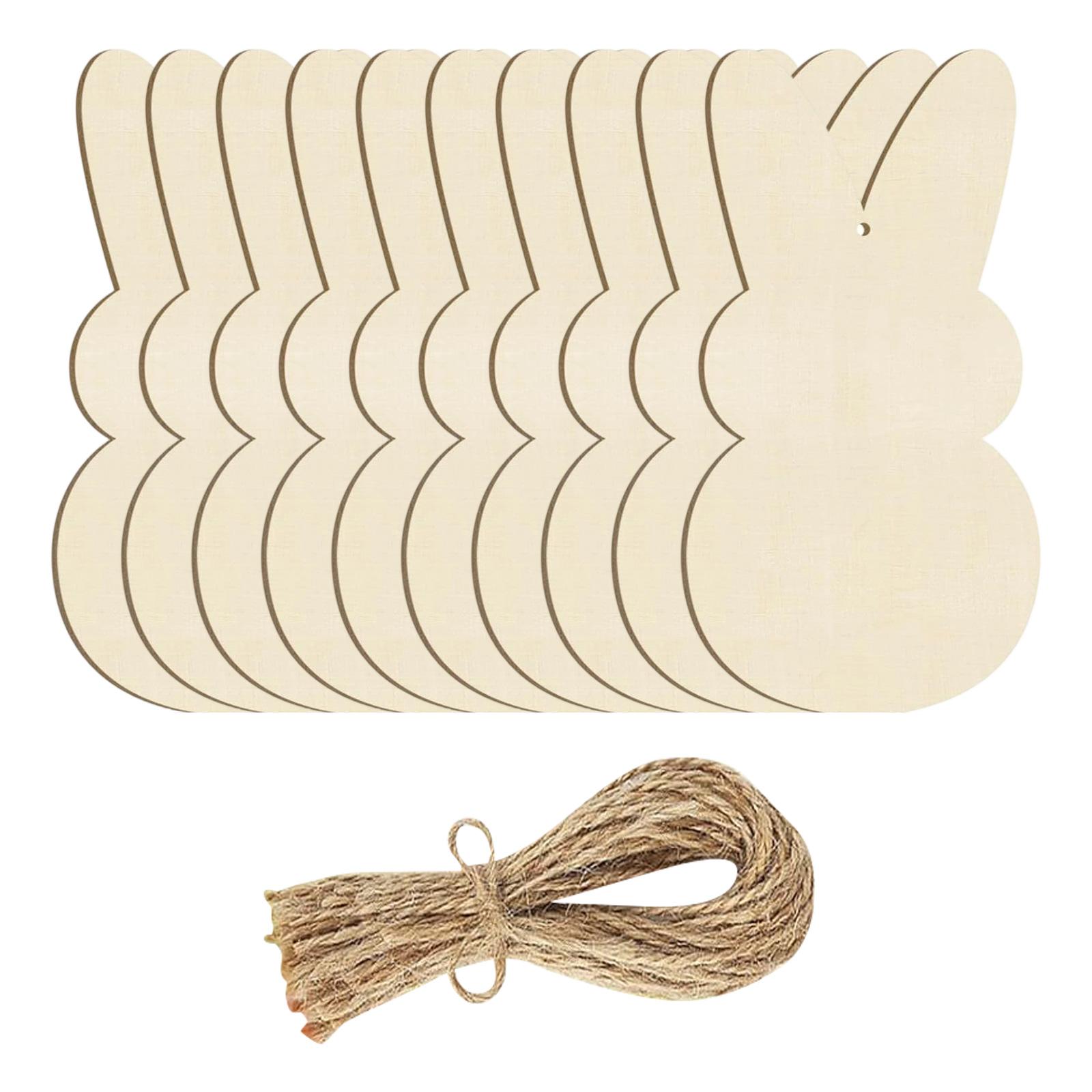 

Wooden Easter DIY Bunny Pendant Party Decoration