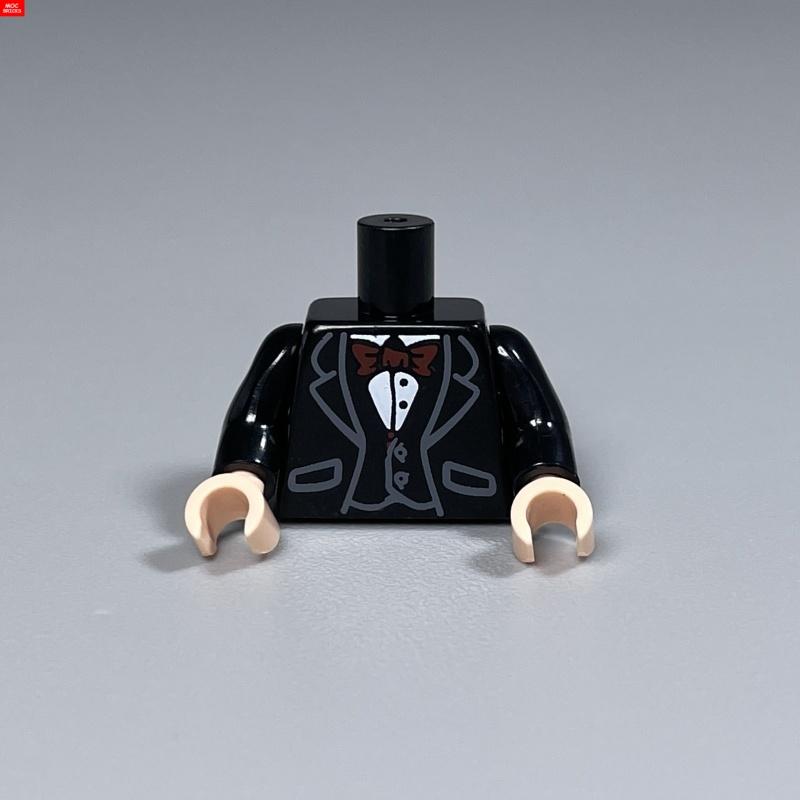5pcs/lot MOC Bricks Torso Suit Body Wear Arms Hands Muscle Chef Cloth Educational Building Blocks Assembled Toys Plastic Dolls