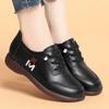 Vintage Soft Leather Women's Casual Soft Sole Light Flat Shoes Outdoor Sport Walking Trainers Summer Autumn Slip On  Sneakers