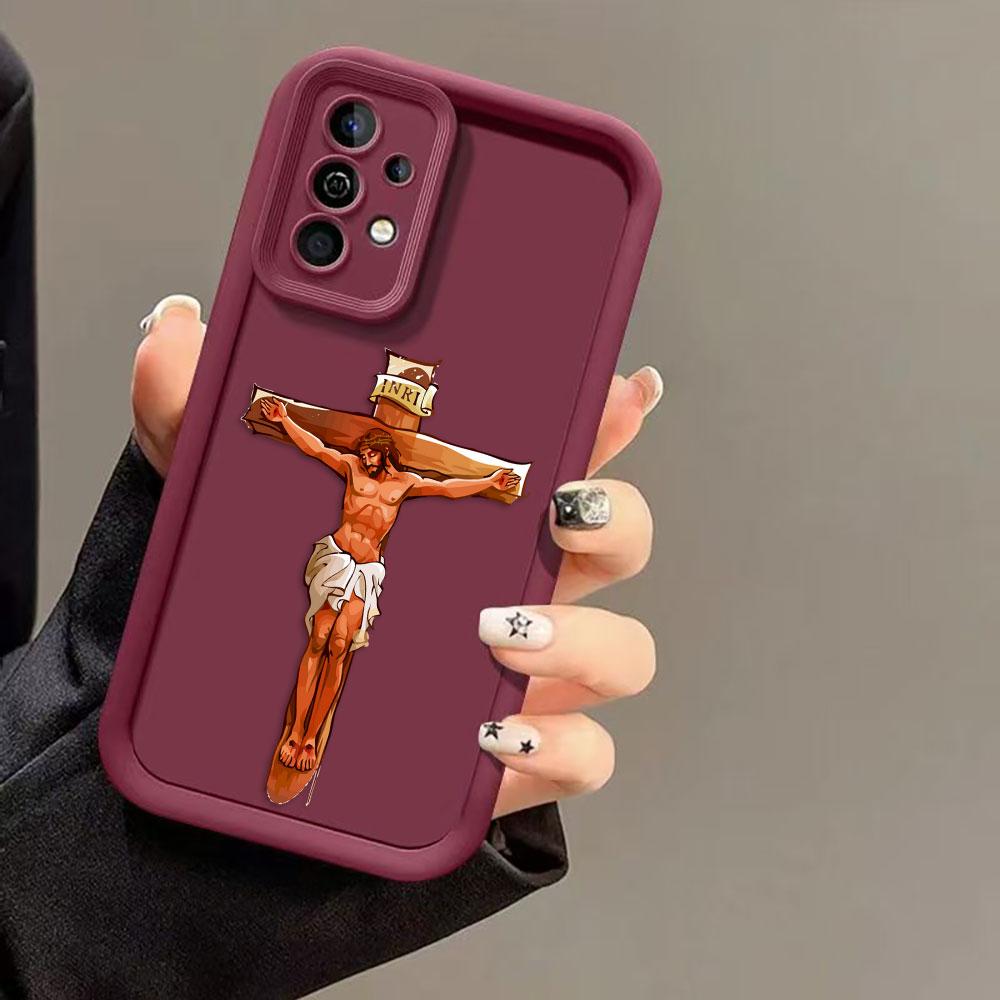 Christian Jesus The Cross Cover Phone Case For Redmi NOTE 13 14 8 9 9S 10 10S 11 11S 11T 12 PRO PLUS TPU Case DIY Shell Funda
