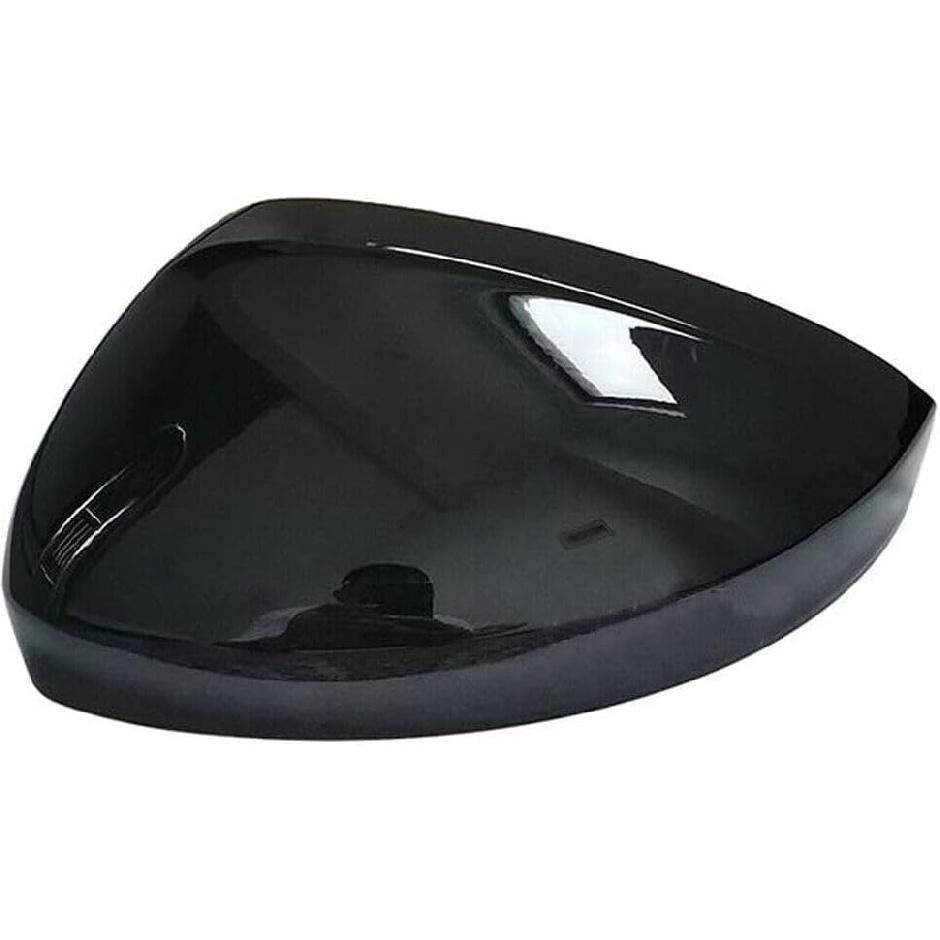 Rearview Side Wing Mirror Caps Cover for VW Tiguan MK2 2017 2018 2019 2020 Gloss Black (Left Driver Side) Left Driver Side