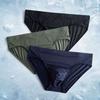 2pcs Men's Ice Silk Sexy Triangle Underwear for Nude Sleeping - Adult Plus Size