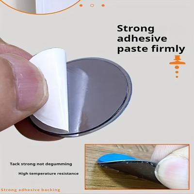 8 Stück/2 Paar Moderne Metallvorhang Magnetische Haken Einfach zu installieren Wandbehang Magnetische Schnalle, Geeignet für Duschvorhang Wandaufkleber Türsticker
