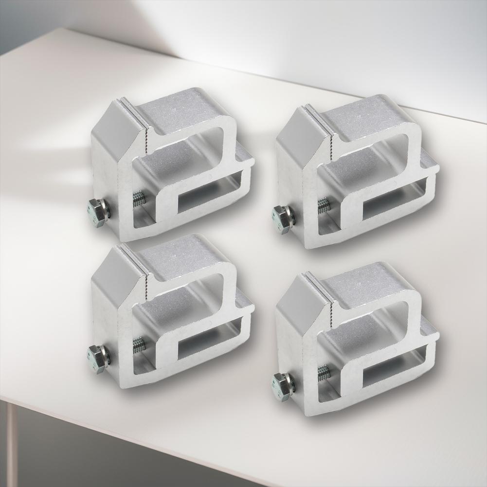 4Pcs Ladder Rack Clamps Tie Downs Clamp Truck Cap Topper Camper Shell Mounting Clamps for Chevy Silverado Sierra Dodge for Ford