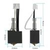 Hotend Nozzle Brass Hardened Steel 0.4mm Print Head Easy Maintenance Heating Block Assembly Replacement For 3D Printer