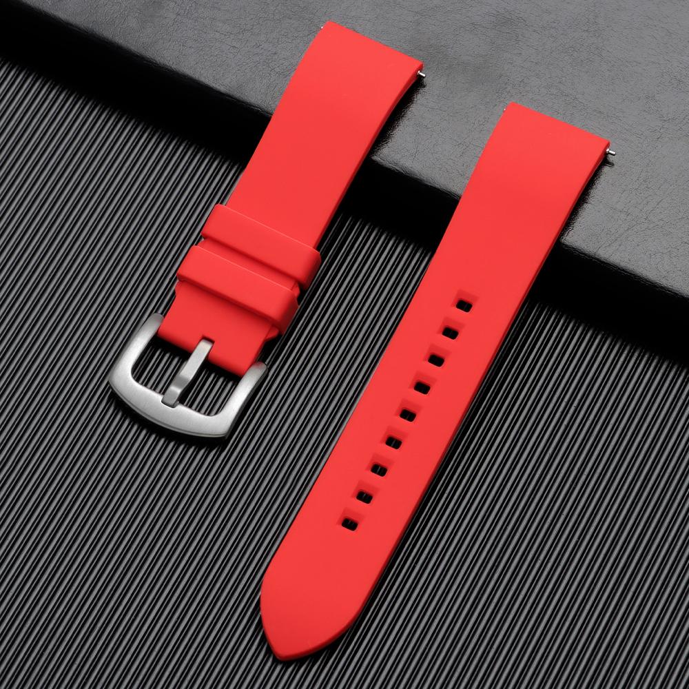 Silicone Watch Band 18mm 19mm 20mm 22mm 24mm Men's Women Sports Watrproof Strap for Rolex for Seiko Watch Replacement Watchband