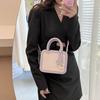 Delicate Soft Large Capacity Multi-compartment Shoulder Bag - Fashionable Hundreds of Simple Color Blocking Crossbody Bag / Handbag