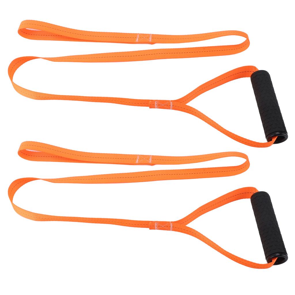 2PCS Deer Drag Rope Heavy Duty Cargas de até 170 libras Comfort Grip Handle Portable Deer Drag Strap para