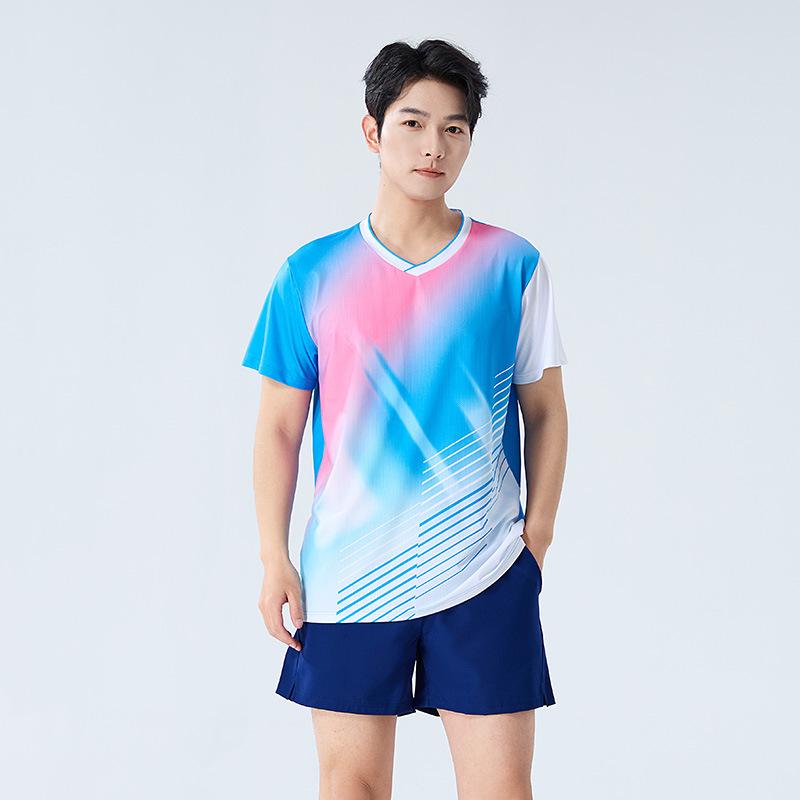 Quick-Dry Breathable Badminton, Tennis & Volleyball Uniform Set for Women & Men with Printed Numbers