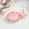 Fishtail Design Tray Pearlescent Elegant Tray Capacity Large Jewelry Storage Groove Design 3D Printing Desktop Ornament for Rings