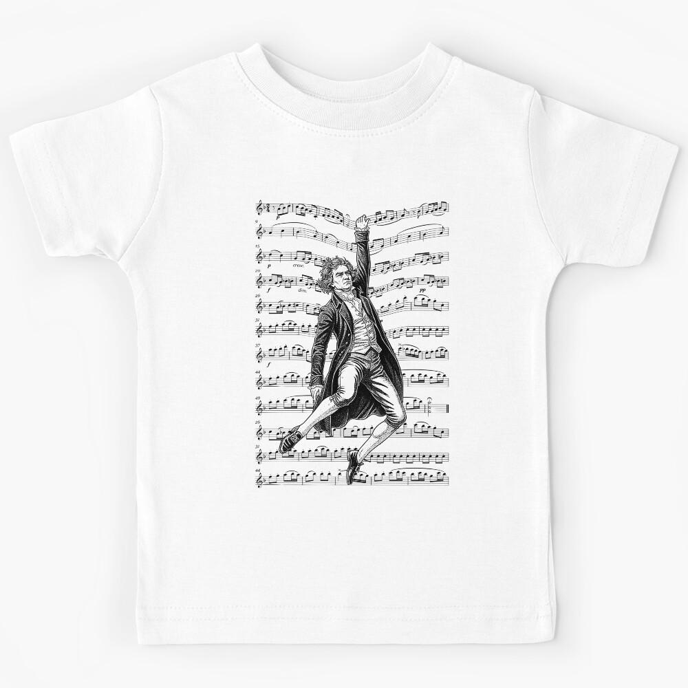 Ludwig Van Beethoven Funny Composer Sheet Music Musician Kids T-Shirt 100