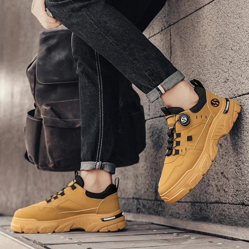 Модные зимние мужские короткие ботинки для альпинизма — фото 4