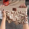 Men's Ice Silk Printed Underwear Comfortable and Breathable Mid Waist Flat Corner Four Corner Shorts