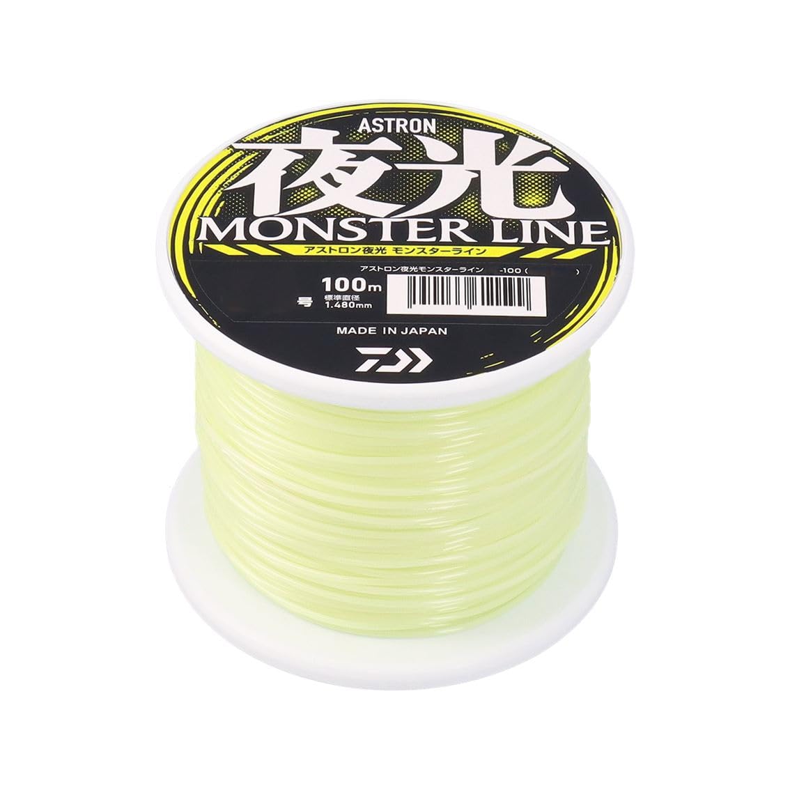 

Daiwa Astron Luminous Monster Line a luminous fishing line for big game fishing LW100-100, (phosphorescent)