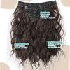Synthetic Wig BB Clip Style 4-piece Set Short Curly Hair Extensions Wig Natural Smooth Curly Hair Extensions Wig