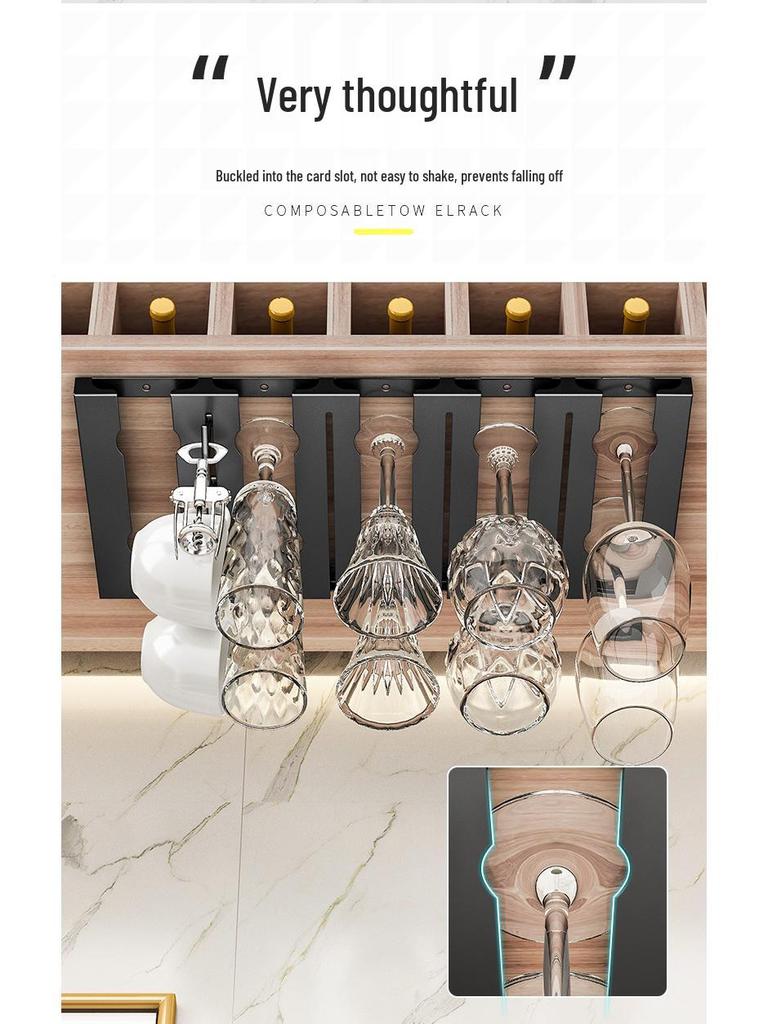 Nordic Red Wine Glass Rack: Upside Down Storage Shelf & Luxury Hanging Ornament