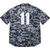 Supreme S Logo Baseball Henley Digi Camo