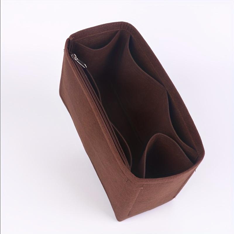 

Multi-Functional Bag-in-Bag Insert Organizer, Ultra-Light Compact Lining Bag for Handbags Travel Daily Use кавовий