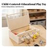 Educational Lock Box Develops Fine Skills and Key Toy Set Wood Puzzle for Young Children,