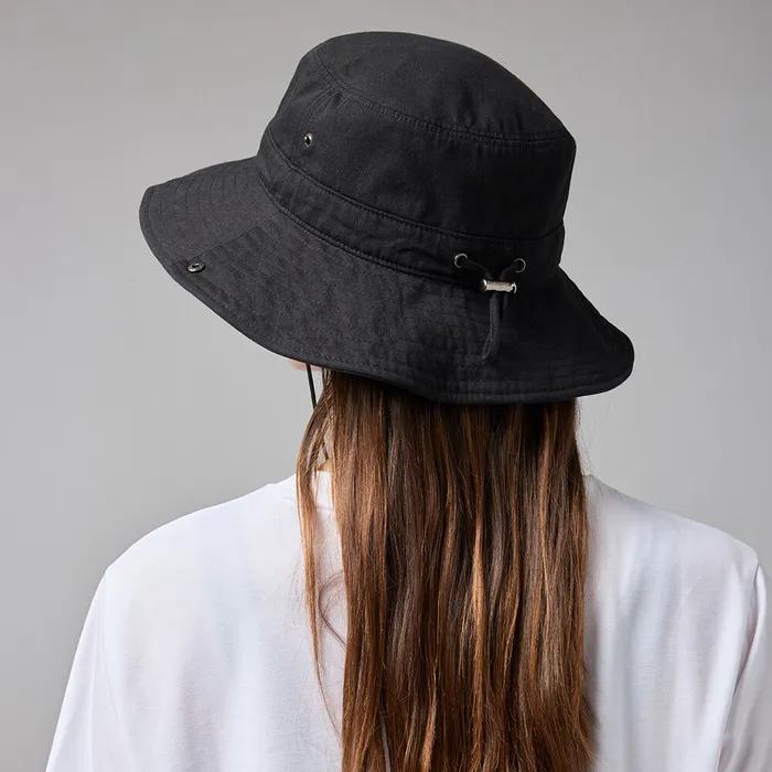 OV LOGO COTTON BUCKET HAT (BLACK)