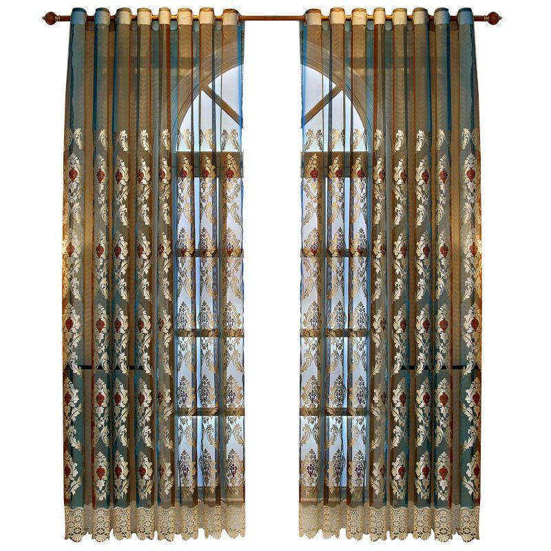 

L Роскошные тисненые бархатные прозрачные шторы с бусинами - дизайн с карманами для удобного подвешивания, дышащие и светофильтрующие шторы для гостиной 250*200CM