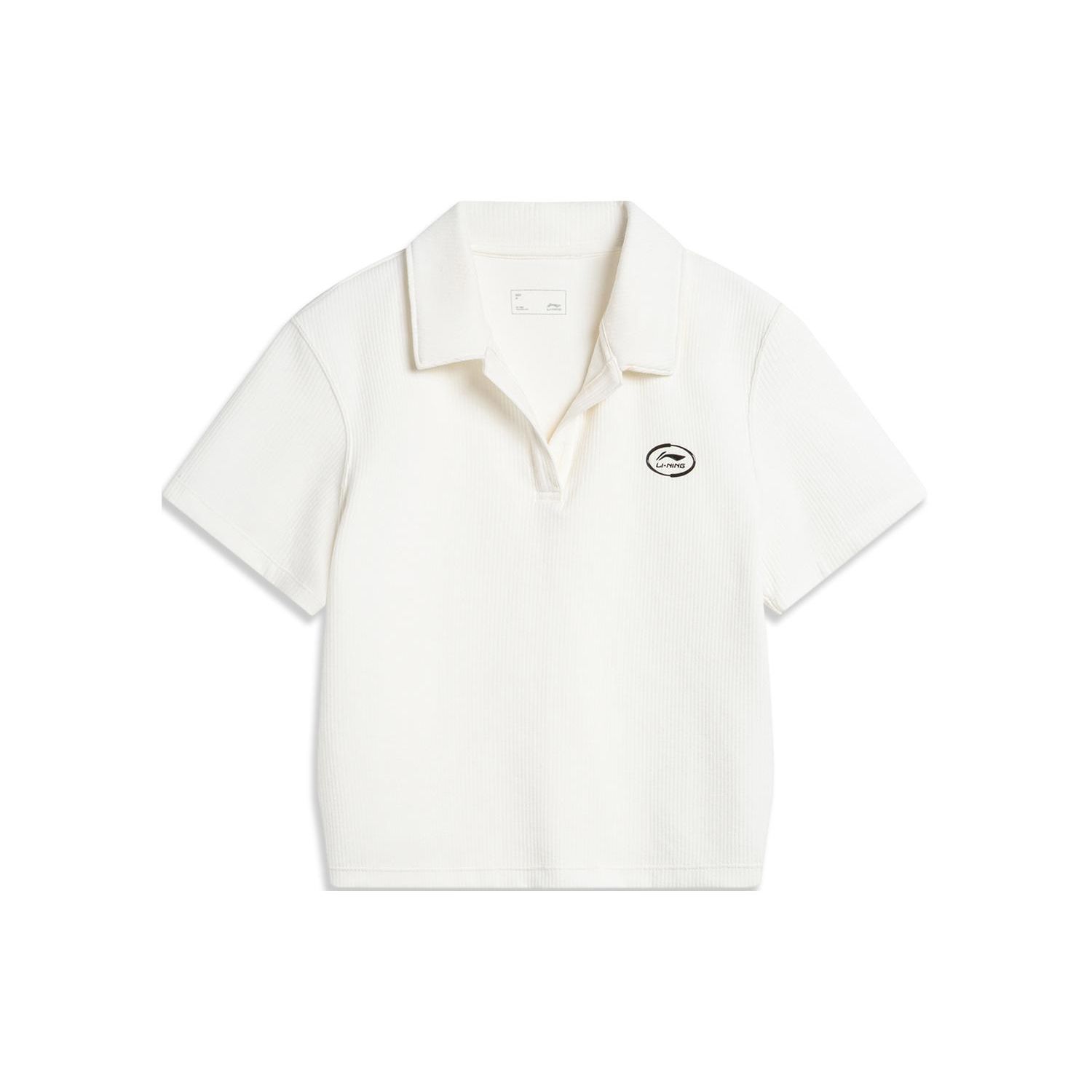 

Повседневная рубашка поло серии Li Ning Sports Lifestyle для женщин, топ, молочно-белый APLU088-1 S