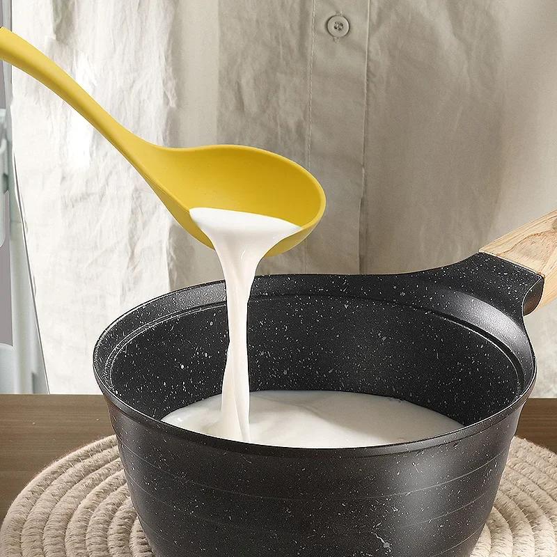 Set of 7 silicone spatula, high aesthetic and heat-resistant, double color, special spatula for frying, household utensils